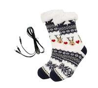 Rukjmqi Chaussettes Pantoufles Chauffantes,Tenue pour Pieds Chauds - Réchauffeur de Pieds pour l'hiver | pour Femmes Hommes Adultes Bureau Appartement Chambre Salon Vacances Voyage Yoga Détente