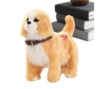 Rukjmqi Chien Électronique,Peluche Interactive Promenade Remuant La Queue | Chien Électronique Interactif Et Peluche Musicale avec Détection Réaliste | Décoration Chambre Enfant Parc et Compagnon