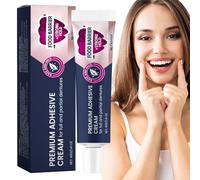 Rukjmqi Crème prothèse sûre, colle prothèse sûre | 40 g de crème adhésive pour prothèses dentaires - Crème adhésive extra forte pour les parties supérieures, inférieures ou partielles, tenue toute la