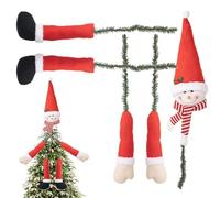 Rukjmqi de Sapin de Noël, cime de Sapin de Noël pour Petits Arbres, Hugger du Père Noël, Décoration de Sapin de noël en Forme de Bonhomme de Neige, Fournitures pour décorations du Pays des