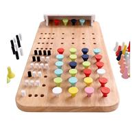 Rukjmqi Jeux de Société en Bois | Jeux Éducatifs de Réflexion pour Deux Joueurs, de Logique et Stratégie pour - pour Adolescents Famille Salle de Jeu Maison École Voyager Anniversaire