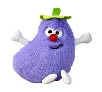 Rukjmqi Jouet en Peluche Aubergine, Jouet en Peluche Aubergine - Poupées en Peluche de légumes et de Fruits avec Nez Rouge | Plusies de légumes et de Fruits de Collection Doux et Amusants pour Dormir