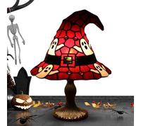 Rukjmqi Lampe Halloween | Mystérieuse Lampe LED Chapeau De Sorcière - Décoration Halloween pour Intérieur Bibliothèque Chambre Salle à Manger Table de Chevet