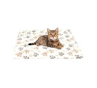 Rukjmqi Lit auto-chauffant pour chat | Lit chaud pour animal de compagnie avec motif de traces de griffures, tapis chaud pour animaux de compagnie | pour chats, chiens, chatons, chiots, intérieurs