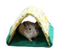 Rukjmqi Lit pour Hamster - Tente De Sommeil Triangulaire Deux en Un | Maison pour Chinchilla,pour Les Furets, Les Lapins, Les Dragons Barbus, L'Habitat, L'Enclos, La Maison, Le Salon, Le