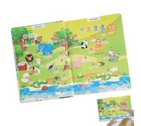 Rukjmqi Livres Sonores pour Tout-Petits, Apprentissage du Langage, Jouet Électronique Interactif 14 Thèmes 260+ Mots pour Orthographe Éveil au Langage Éducation Précoce