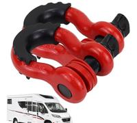 Rukjmqi Manille de récupération tout-terrain - Cuille de récupération tout-terrain robuste - Grande manille à tige en U pour remorque avec charge de rupture de 19 tonnes