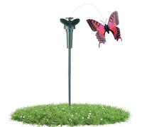 Rukjmqi Papillon Solaire battant des Ailes | Impression Double Face | Charmant | Résistant aux intempéries, avec Battement d'ailes réaliste pour Statues de Jardin, Cour, Ornements, pelouse,