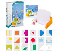 Rukjmqi Puzzles de Géométrie en Formes | Jeu de Société Blocs Motifs Géométriques | Puzzle Éducatif Stimulant Intelligent Casse-Tête pour