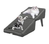 Rukjmqi Rampe pour Chien, Rampes D'accès pour Chiens Et Animaux, Escalier pour Chienn Pliable Siege, Ramp-e Multifonction Anti-Dérapante pour Voiture Canapé Et Marchepied