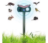 Rukjmqi Repulsif pour Cerfs - Répulseur Animal Solaire | Dispositif d'Alerte en Forme De Chouette IPX4 Étanche pour Maison Pelouse Piscine Potager Patio Clôture