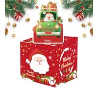 Rukjmqi Tirelire pour Espèces | Porte-Monnaie de Noël avec 50 Pochettes Transparentes - Décorations Festives pour Fêtes en Famille et Célébrations du Nouvel an