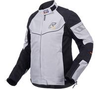 Rukka Airgobina Veste textile de moto pour femmes, noir-gris, taille 42