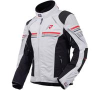 Rukka Armatou-R Blouson textile de moto, gris-rouge, taille 56 pour homme