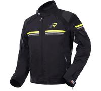 Rukka Armatou-R Blouson textile de moto, noir-jaune, taille 48 pour homme