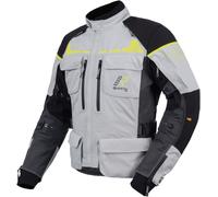 Rukka Ecuado-R Veste textile de moto, Gris clair/néon, Taille 64