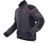 Rukka Exegal Gore-Tex Veste textile de moto, Gris/Rouge, Taille 46