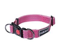 Rukka Pets étoile Durable réglable D Bague Verrou de sécurité Collier de Chien Rose Vif