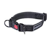 Rukka Pets Star Collier de securite verrouillable avec Anneau en D Durable et Ajustable, Noir Taille M