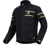 Rukka Rapto-R Blouson textile de moto, noir-jaune, taille 56 pour homme