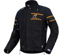 Rukka Rapto-R Blouson textile de moto, noir-orange, taille 48 pour homme