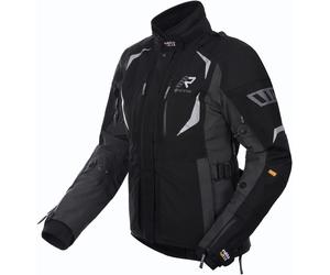 Rukka VentuRina imperméable dames moto textile veste, noir/gris foncé, Taille 36