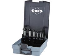RUKO 102790EPRO Jeu de fraises coniques 6 pièces 6.3 mm, 8.3 mm, 10.4 mm, 12.4 mm, 16.5 mm, 20.5 mm HSS 1 set
