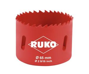 RUKO 106065 - Corona perforadora HSS bimetal, dentado variable (65 mm)