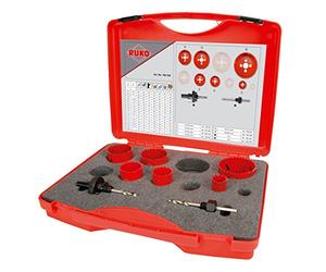 RUKO 106302 - Juego de 6 coronas perforadoras HSS bimetal - Electricidad (EK2)