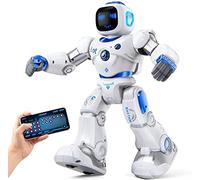 Ruko 1088 Robot Intelligent pour Enfant - Contrôle par Application, Bleu | Robot radiocommandé interactif programmable, commande vocale, cadeau pour enfants, garçons et filles de 4 à 10 ans