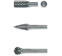 RUKO 116001 - Juego de 3 fresas de metal duro con vástago de 6 mm