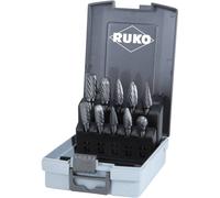 RUKO 116003RO Fraise sur tige Carbure de tungstène Diamètre de tige 6 mm 10 pièces