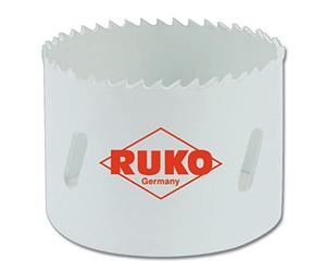 RUKO 126063 - Corona perforadora HSS Co 8 bimetal, dentado fino (63 mm)