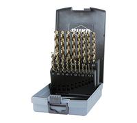 RUKO 228215RO HSSE-Co 5 Jeu de forets pour le métal 25 pièces DIN 338 tige à 3 surfaces 1 set