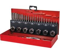 RUKO 245010 Set de tarauds pour machine 31 pièces métrique M3, M4, M5, M6, M8, M10, M12 coupe à droite HSS 1 set