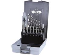 RUKO 259004RO Set de tarauds manuels 15 pièces M3 - M12 DIN 352, DIN 338 HSS 1 set