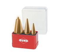 Ruko A101033T Lot de 3 mèches à tôle en nitrure de titane