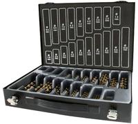 RUKO A215200 Jeu de forets à queue 170 pièces 1 mm, 1.5 mm, 2 mm, 2.5 mm, 3 mm, 3.5 mm, 4 mm, 4.5 mm, 5 mm, 5.5 mm, 6 mm, 6.5 mm