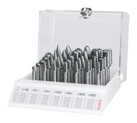 Ruko Assortiment De Fraises Limes, Denture Croisée En Présentoir Plexi Avec Serrure