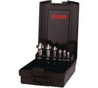RUKO ULTIMATECUT 4S 102890RO Jeu de fraises coniques 6 pièces 6.30 mm, 8.30 mm, 10.40 mm, 12.40 mm,