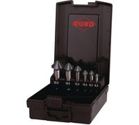 RUKO ULTIMATECUT 4S 102890PRO Jeu de fraises coniques 6 pièces 6.30 mm, 8.30 mm, 10.40 mm, 12.40 mm, 16.50 mm, 20.50 mm HSS tige