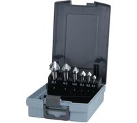 RUKO Jeu d’embouts à chanfreiner DIN 335 C 90 degr. 6,3-20,5 mm HSS coffret e...