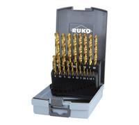 RUKO Jeu de forets hélicoïdaux DIN 338 type N Ø nominal 1-10x0,5 mm ( 4000600883 )