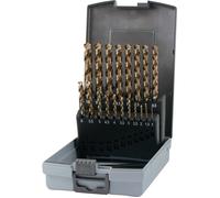 Jeu de forets hélicoïdaux Ruko DIN338 type UNI diamètre 1-10mm 0,5mm croissant HSS-Co 19pcs. plastique - 228214RO