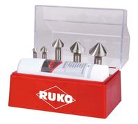 Ruko - Jeu De Fraises Coniques à Chanfreiner Et à ébavurer Din 335 Forme C 90 Degrés Hss Pour Aluminium