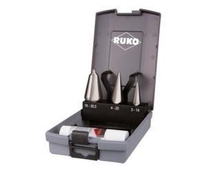 Ruko Jeux de forets coniques HSS, en cassette ABS Quantité:1