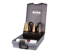 Ruko Jeux de forets coniques HSS-TiN, en cassette ABS Quantité:1