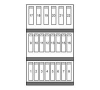 Ruko Module Mèches 3 pointes pour machine en acier CV en pochette Quantité:1