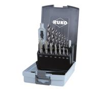 RUKO 259004RO Set de tarauds manuels 15 pièces M3 - M12 DIN 352, DIN 338 HSS 1 set