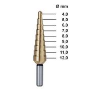 Ruko RUKO Foret étagé HSS-TiN, rectifié, avec point de croisement 65 mm Quantité:1